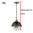 Retro Restaurant Dining Table Single Head Iron Pot Lid Lampshade Industrial Style Store Art Deco LED Round Chandelier