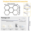 Garage honeycomb hexagonal LED white light super bright 6500K color temperature installed on the ceiling, suitable for garages