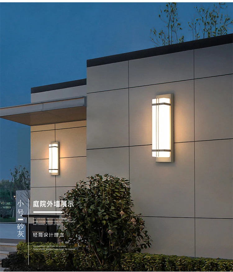 Outdoor wall lamp waterproof wall lamp Internet celebrity creative balcony aisle stairs bedroom living room new Chinese