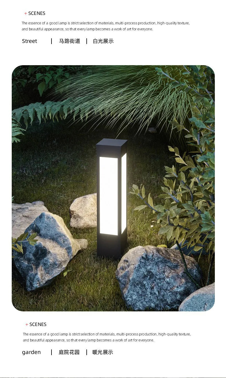 Landscape lights are connected to the community, garden landscape lights, and courtyard lights are now made of solar energy