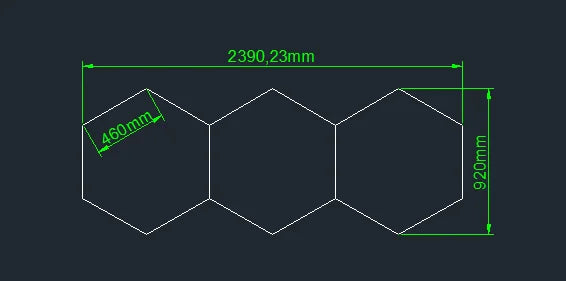 Hot Sales Hexagons Led Lights Individual DIY Factory Supplier Car Showroom 4S Workshop Dropshipping