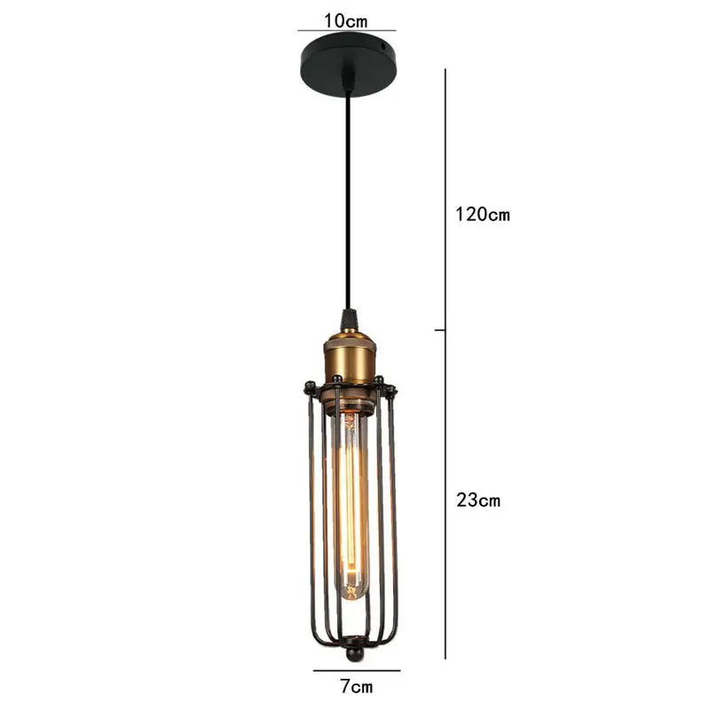 Creative Restaurant Chandelier Retro Wrought Iron Bar Table Cafe Shop Beauty Salon Internet Cafe Box Industrial Style Lamps
