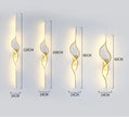 Modern Living Room Long Wall Lights with Anlter Design Gold Black TV Background Decorative Wall Lamp for Bedroom Remote Control