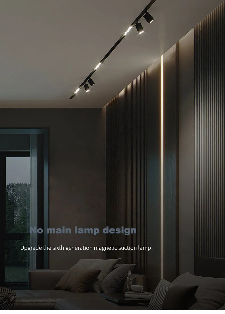 Tuya Bluetooth Dimmable Zigbee Magnetic Smart Rail Track Light Led Lamp Ceiling Light Spotlight Fixture Downlight Magnet Home