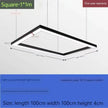 Modern minimalist geometric pendant lights, for dining room, gymnasium, LED hollow pendant lights, supermarket circular lights