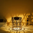 Solar Garden Light Ornaments 600mAh Imitation Rattan Lawn Projection Light Decor