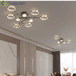 Modern Luxury Nordic Style Aluminum Circle Shaped LED Pendant Light Art Creative Lamp for Living Room Home Decoration Chandelier