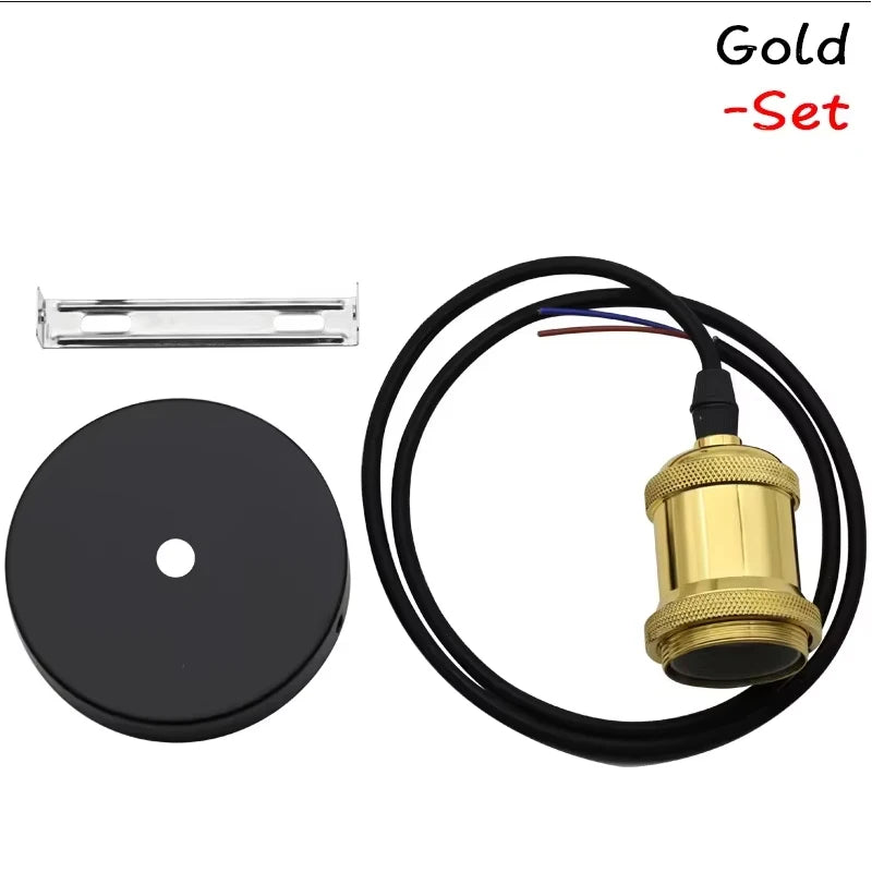 Retro Pendant Lights E27 110V 220V Socket Vintage Aluminum ceiling Light Bedside multicolour chandelier Light Industrial Lamp