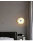 Modern LED Marble Wall Sconce Light Fixture Alabaster Lamp Living Room Bedroom Bedside Home Art Decoration Stone Decor Indoor