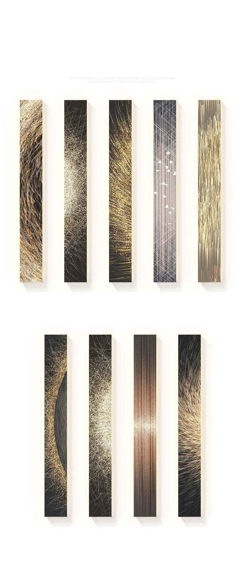 2024 New Modern Frameless Painting Lamp Atmosphere Interior Decoration Art Wall Hanging Lamp Suitable for Living Room Lighting