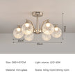 Wabi Sabi Glass Chandeliers For Dining Tables Living Room Kitchen Office Coffee Hanging Lamp Nordic Home Decor Ceiling Lights