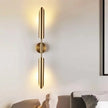 Moderm Luxury Single Double Head Wall Lamp Golden Lnclined Tube Wall Light Mirror Light Stair Living Room Bedroom Deco Luminaire