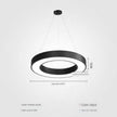 Modern minimalist geometric pendant lights, for dining room, gymnasium, LED hollow pendant lights, supermarket circular lights