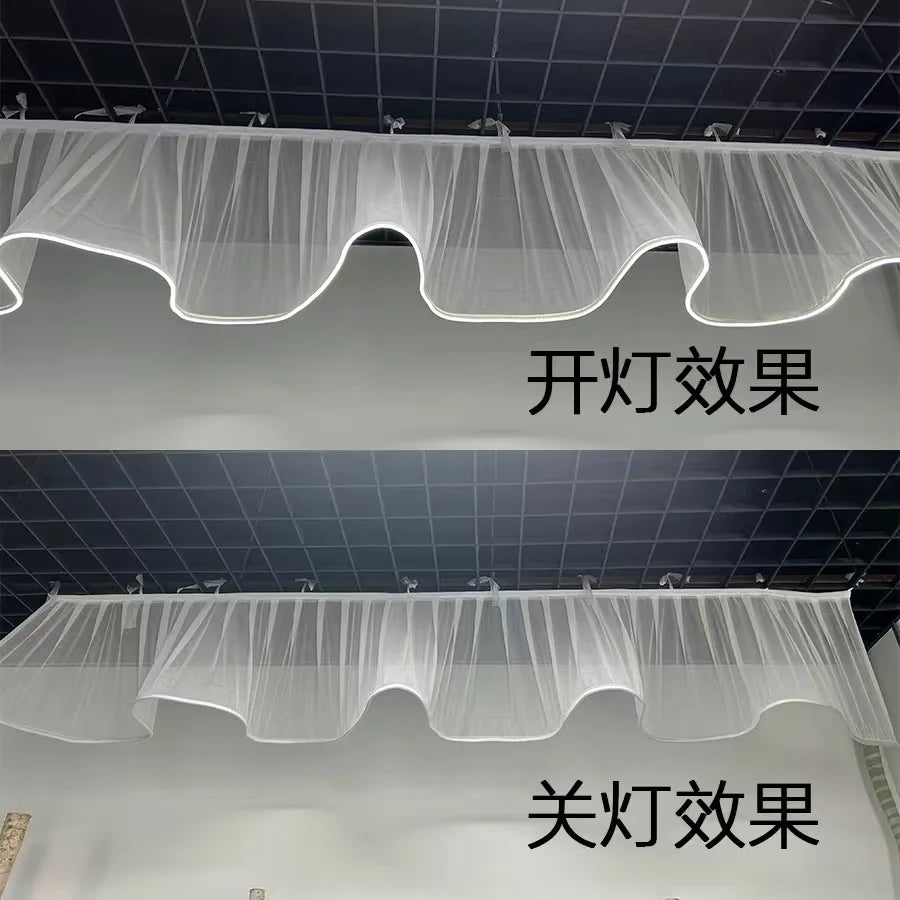 Luminous ceiling LED waterproof light strip Outdoor camping Restaurant Attraction Atmosphere Wedding ceiling decoration