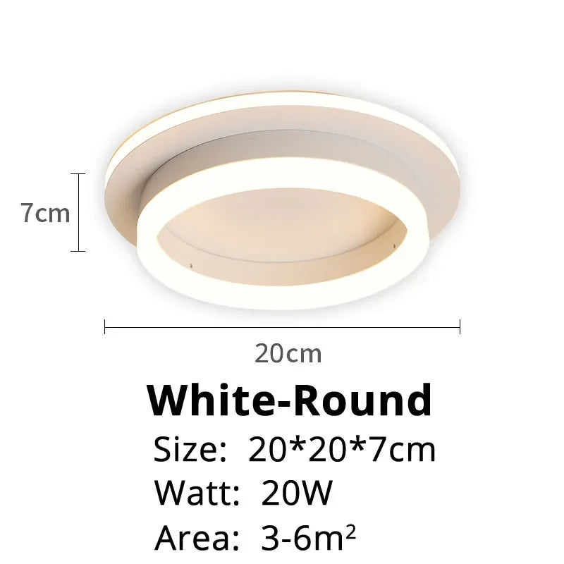 Modern LED Chandelier Indoor Lighting For Corridor Hallway Surface Mounted Acrylic Ceiling Light Dimmable Lamp Lustres HOME Deco