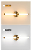 Designed Led Wall Lamp 400 550mm Wall Light Sconces Double Lampshade Up Down Bathroom Wall Lighting Fixture Golden Picture Light