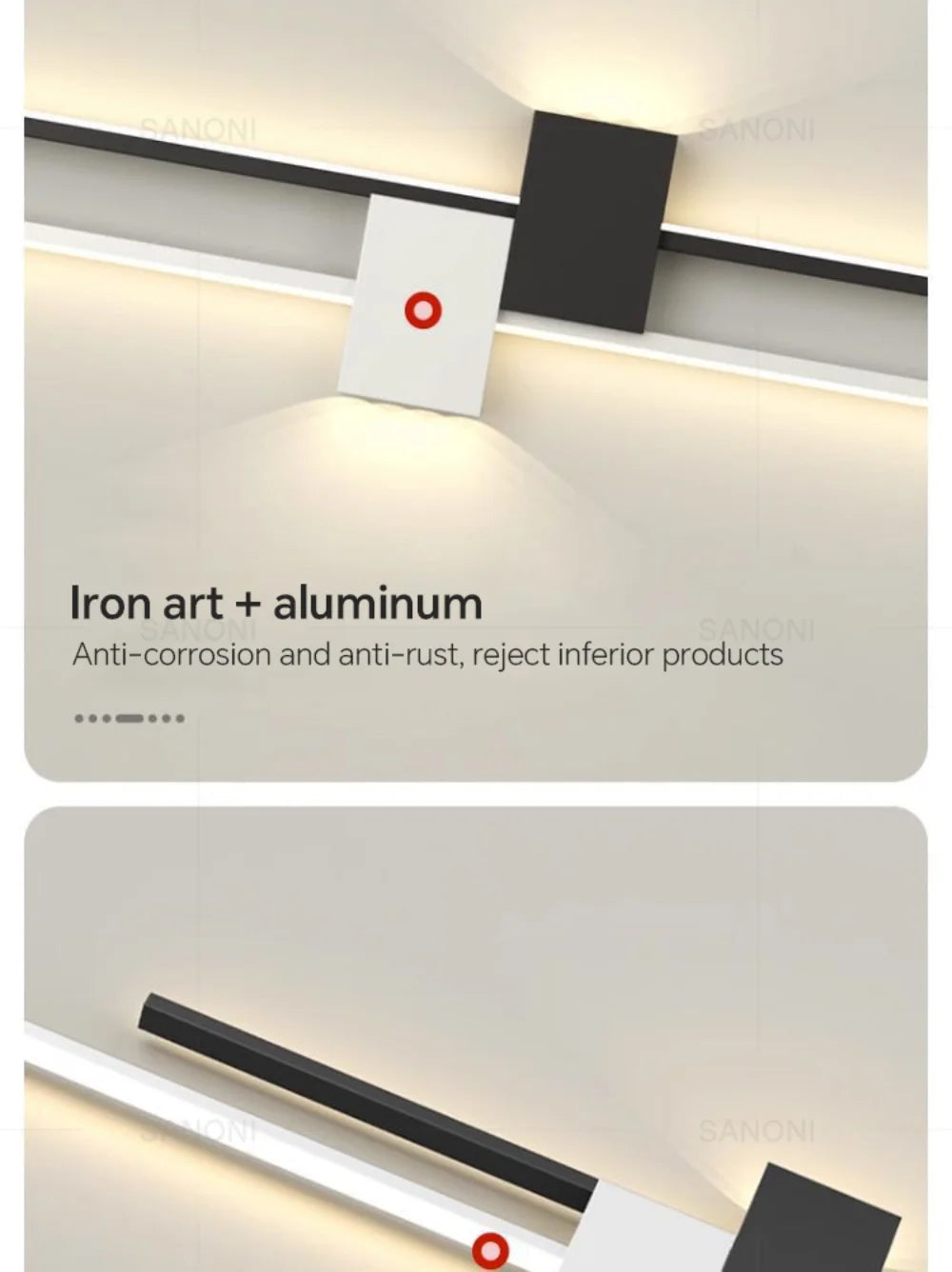 DINDALLED Modern LED Wall Lamp Bedside Sconce for Bedroom Living Room Hallway Home Decor