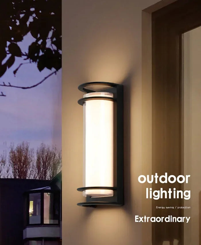 Outdoor LED Wall Lamp Waterproof Villa Lighting Courtyard  Simple Entrance Gate Pillar Outdoor Corridor Terrace Outside