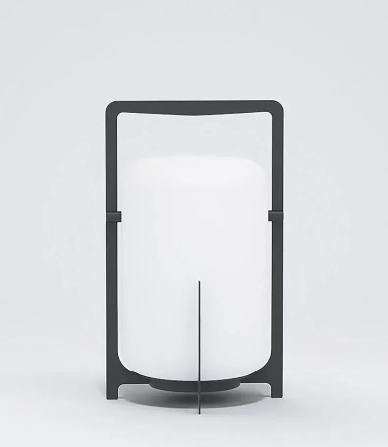 Japanese Style Garden Outdoor Waterproof LED Floor Lamp Simple Restaurant Hotel Acrylic Rechargeable Solar Power Standing Lamp