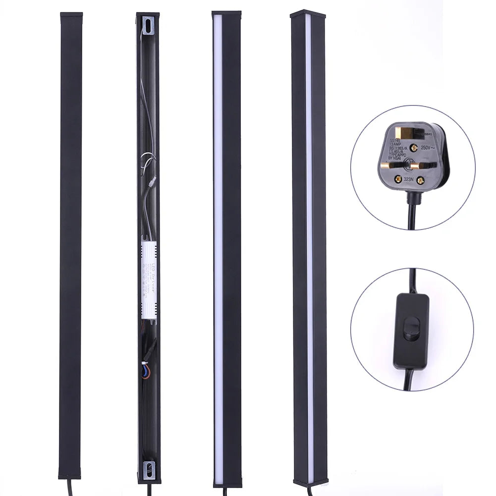 Modern Plug in Long Wall Sconce Indoor Wall Lamp Wall Mounted Light for Bedroom Living Room Hallway