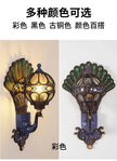 Outdoor courtyard pillar wall lamp waterproof terrace retro courtyard villa exterior wall balcony outdoor courtyard lamp