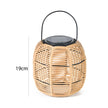 Solar Garden Light Ornaments 600mAh Imitation Rattan Lawn Projection Light Decor