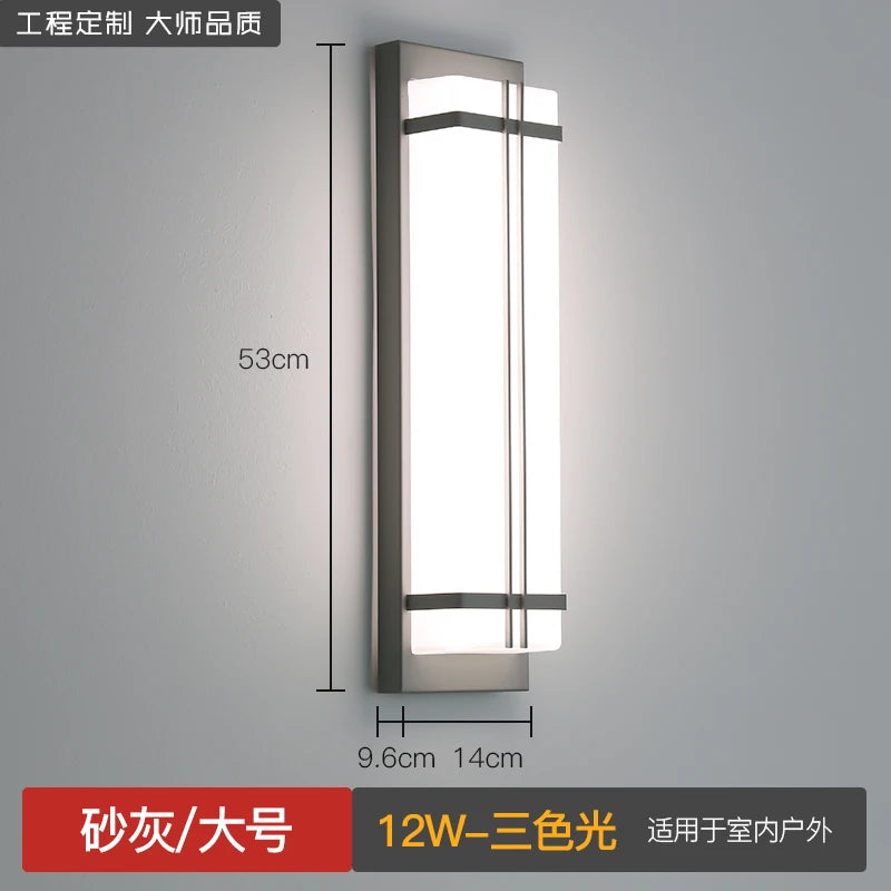 Outdoor wall lamp waterproof wall lamp Internet celebrity creative balcony aisle stairs bedroom living room new Chinese