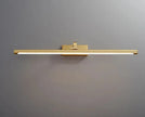 Modern Gold Copper Wall Light Rotatable Mirror Bathroom Bedroom Sconce Brass Simple Lamp GN421TN