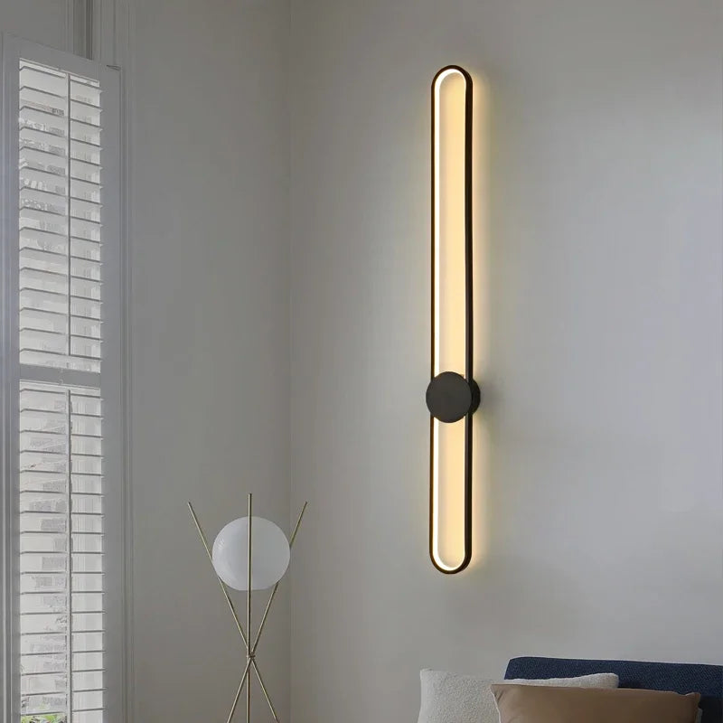 Modern Sconce LED Long Wall Light for Bedroom Living Room Surface Mounted Background Room Decor Wall Lighting Fixture