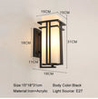 LED Retro Waterproof Wall Lamps European Style Courtyard Porch Light Outdoor Villa Balcony Garden Landscape Lighting Decor