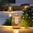 Solar Lights LED Floor Lamp Outdoor Waterproof Solar Energy Imitation Rattan Ambient Lamp Villa Gate Garden Courtyard lighting