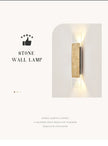 Outdoor Waterproof Wall Lamps Strip Natural stone Wall Lights 18W LED  Porch Wall Sconces  Bedroom Exterior Lighting Fixtures