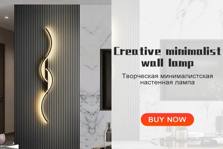 Modern Bedside Led Wall Lamps For Living Room Stairs Office Loft  Bedroom Interior Wall Light Fixture Wall Lamp Home Decr