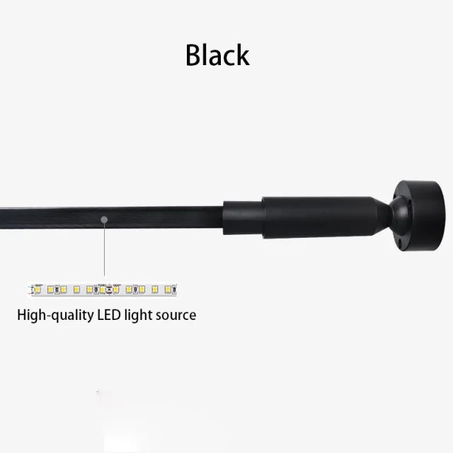 Steel Skyline Lights Modern Minimalist Linear Hallway Ceiling Lamp White Black Living Room Gallery Bedroom Ceiling Pendant Light