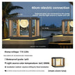 Solar Column Head Lamps Waterproof Courtyard Lamps Gate Pillar Lamps Wall Column Lamps Outdoor Villa Column Head Lamps