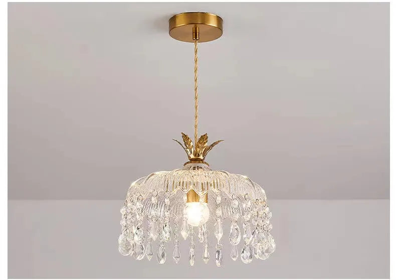Modern Creative led crystal chandelier hallway chandeliers E27 bulb led lamps Indoor crystal led lustre chandeliers