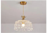 Modern Creative led crystal chandelier hallway chandeliers E27 bulb led lamps Indoor crystal led lustre chandeliers