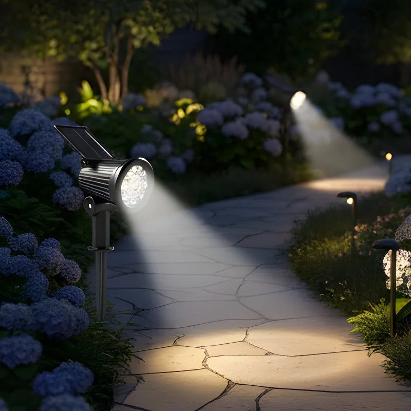 9LED Solar Powered Lights Outdoor Garden Waterproof IP65 Wall Lamps Motion Sensor Light Spotlight Path Yard Lawn Landscape Decor