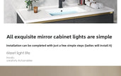 Led Mirror Headlight Bathroom Easy installation Nordic Bathroom Mirror Cabinet Mirror Light Hotel Aisle Painting Headlight