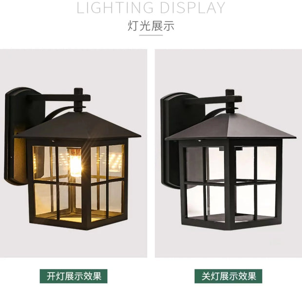 Outdoor Waterproof Wall Lamp Simple Modern Hotel Restaurant Clothing Store Decorative Lighting Villa Gate Balcony Lamp
