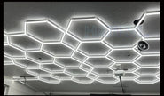 DIY Hair Salon Barbecue Shop Gym Bar Car Showroom 6000-6500k Garage Workshop Ceiling Light Honeycomb Tube Hexagonal LED Lighting