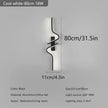 Modern Black Wall Sconce, 27W 6500K Led Iron Wall Light with Artistic Design, Perfect for Corridor, Staircase, Balcony