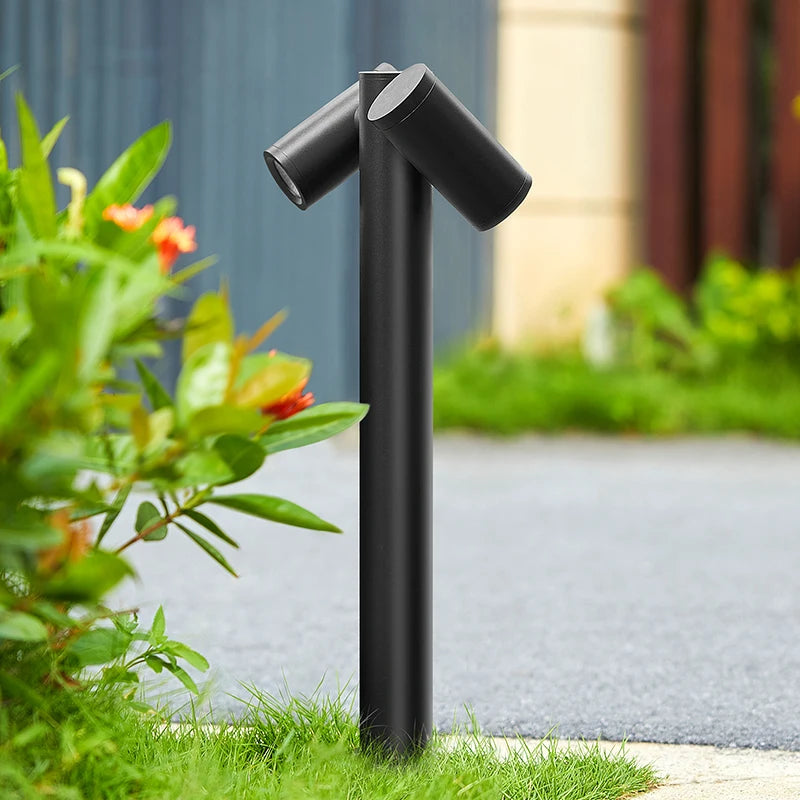 Outdoor Double Head Can Be Rotated 180° Lawn Light Creative Garden Garden Light Villa Garden LED Garden Light