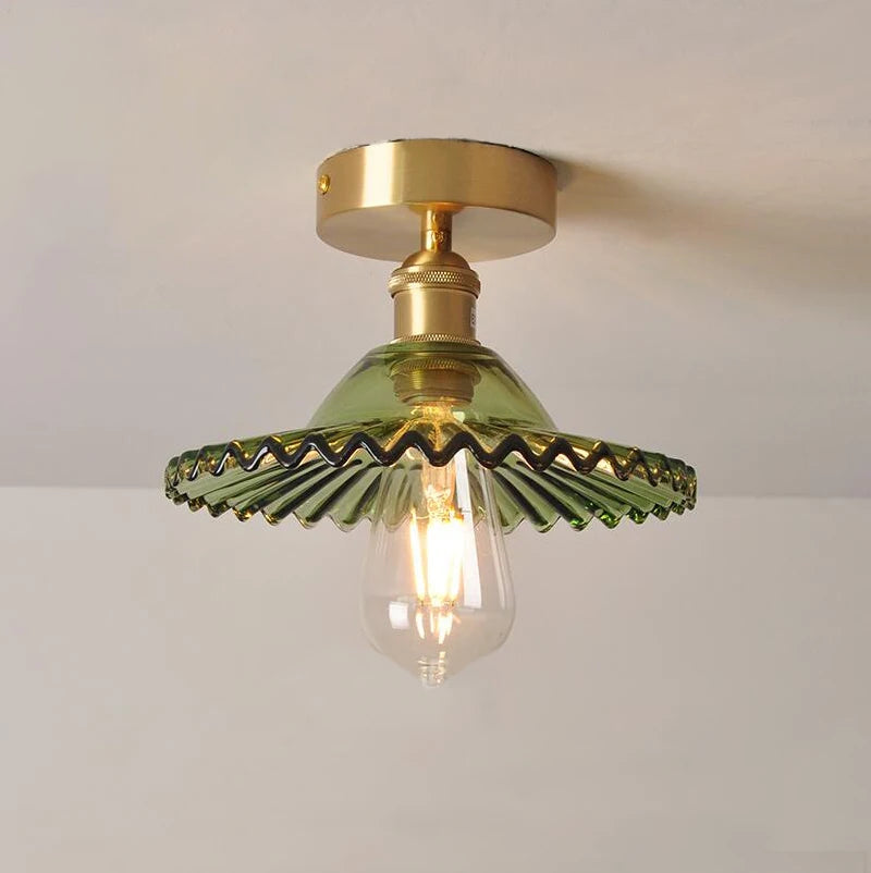 Modern Pendant Ceiling Lamp with Glass Shade for Kitchen Aisle Balcony Bedroom Home Art Deco Led Ceiling Lights Fixtures E27