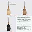 Japanese Wabi-Sabi Rattan Pendant Light - Hand-Woven E27 Boho Lamp for Restaurant Coffee Shop Dining Room Kitchen Island
