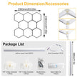 Garage honeycomb hexagonal LED white light super bright 6500K color temperature installed on the ceiling, suitable for garages