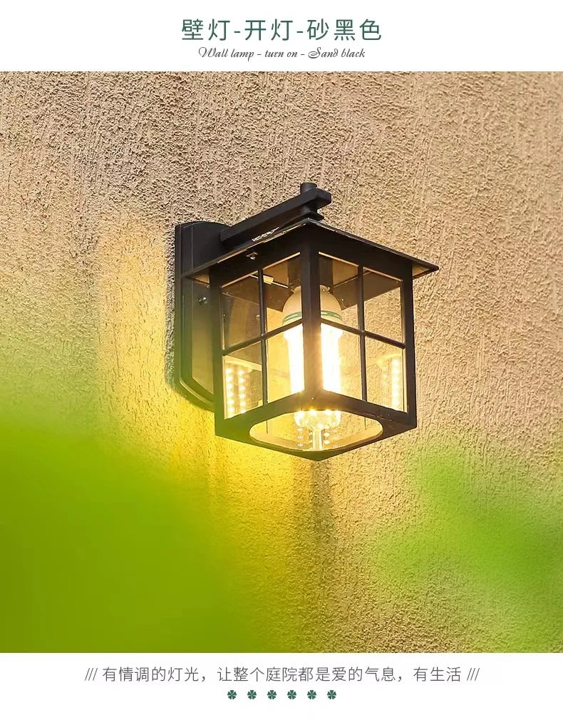 Outdoor Waterproof Wall Lamp Simple Modern Hotel Restaurant Clothing Store Decorative Lighting Villa Gate Balcony Lamp