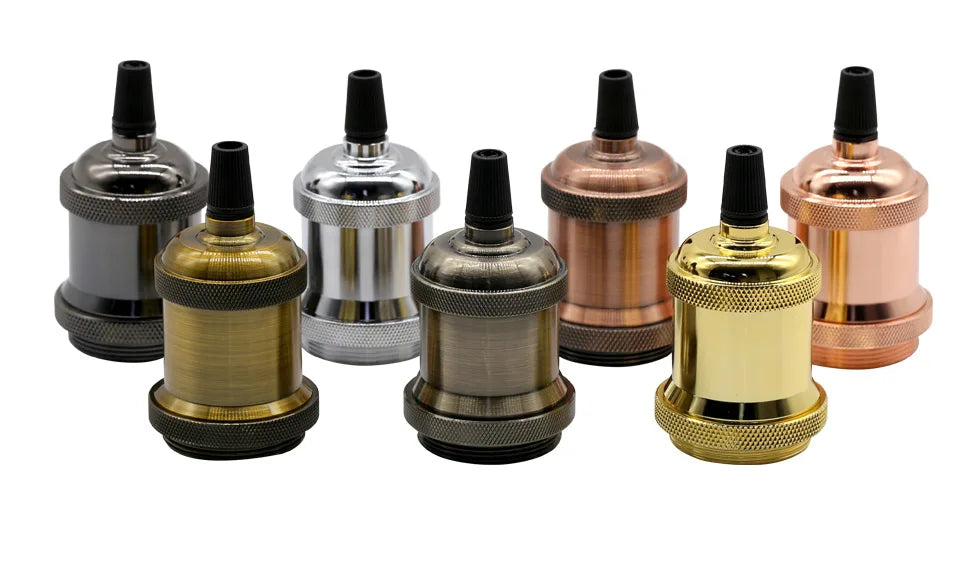 Retro Pendant Lights E27 110V 220V Socket Vintage Aluminum ceiling Light Bedside multicolour chandelier Light Industrial Lamp