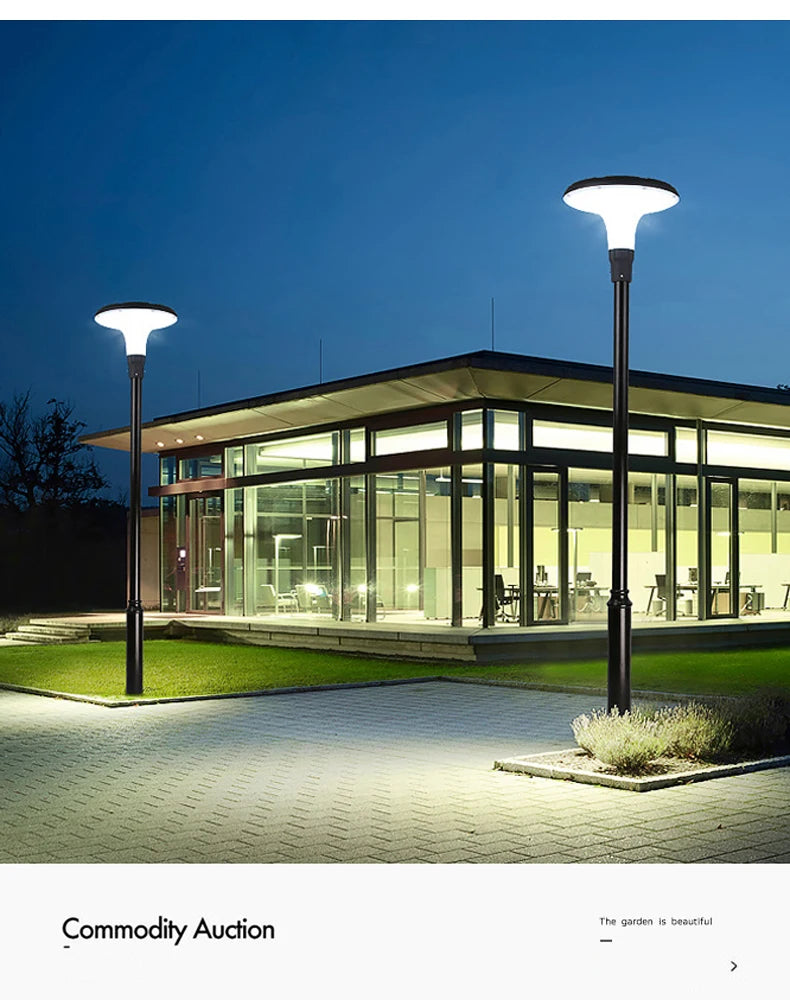 Modern Aluminum Garden Lamp Outdoor Ultra-Bright Home Outdoor Waterproof Garden Villa Community Park Landscape Street Light