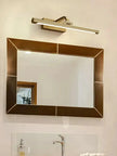 Modern Gold Copper Wall Light Rotatable Mirror Bathroom Bedroom Sconce Brass Simple Lamp GN421TN
